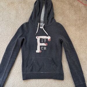 Abercrombie and Fitch Gray Hoodie with Logo on front